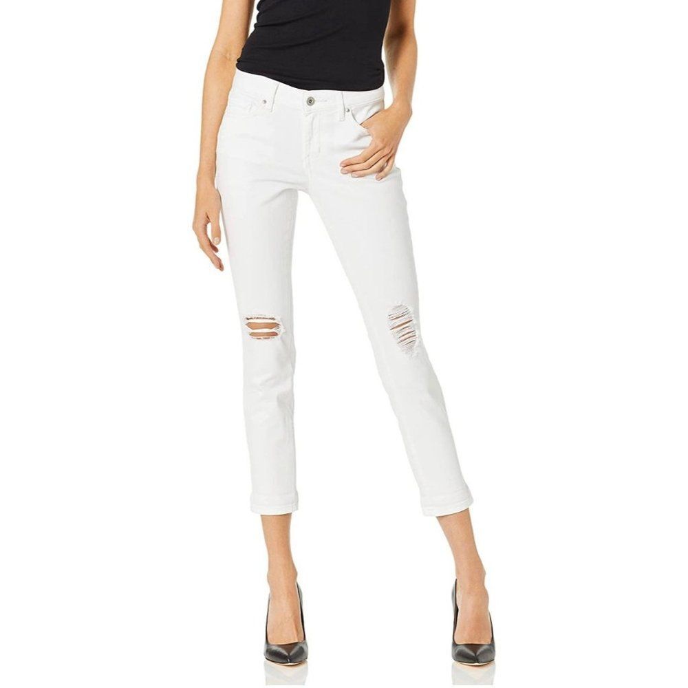 Jessica Simpson Women's Forever Roll Cuff Skinny Crop to Ankle Jean size 14W